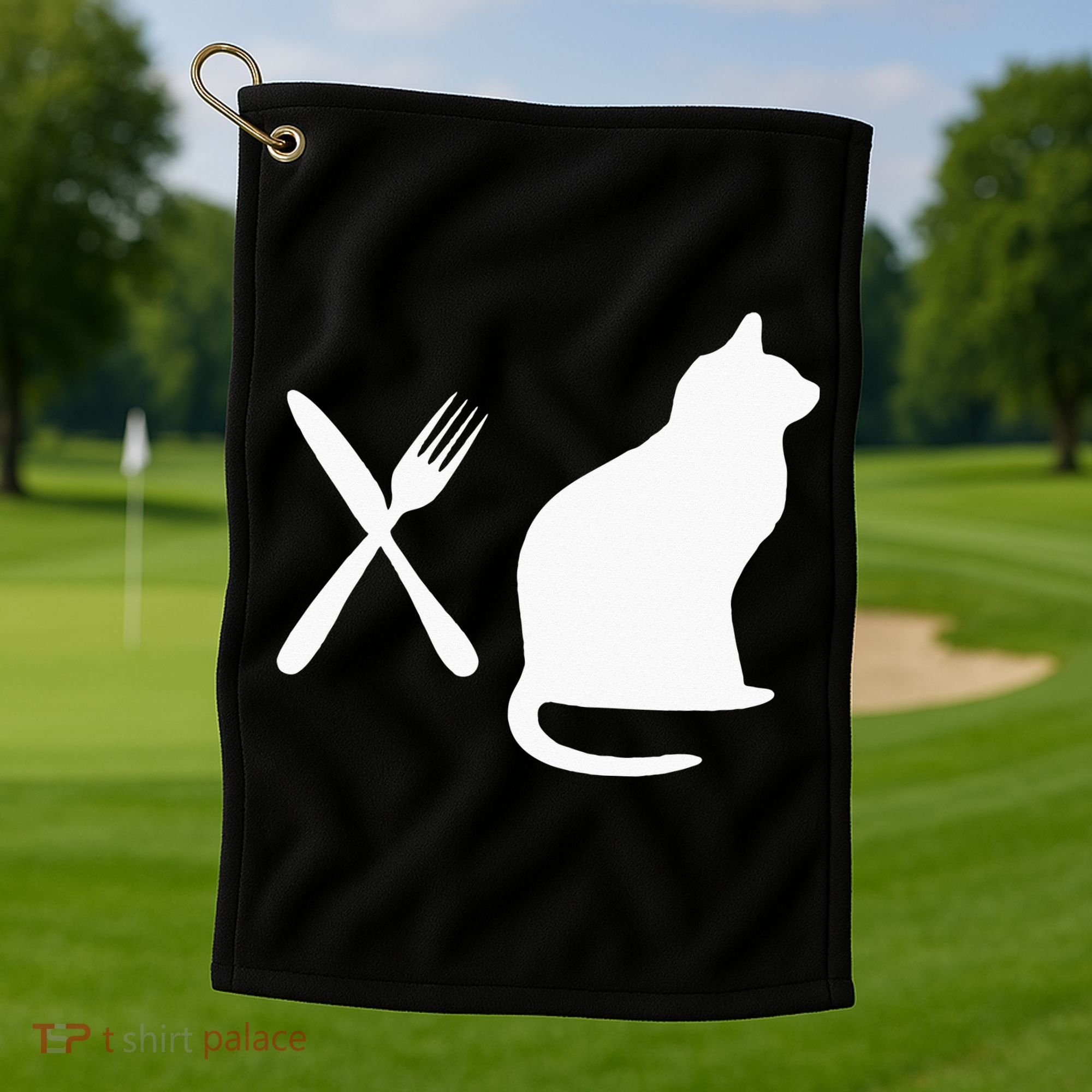 Eat Pussy Cat Vagitarian Golf Towel