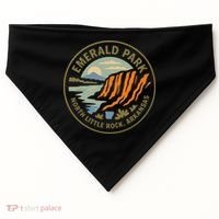 Emerald Park Cliffs North Little Rock Arkansas USA-Made Doggie Bandana thumb 0