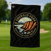 Emerald Park Cliffs North Little Rock Arkansas Golf Towel thumb 1