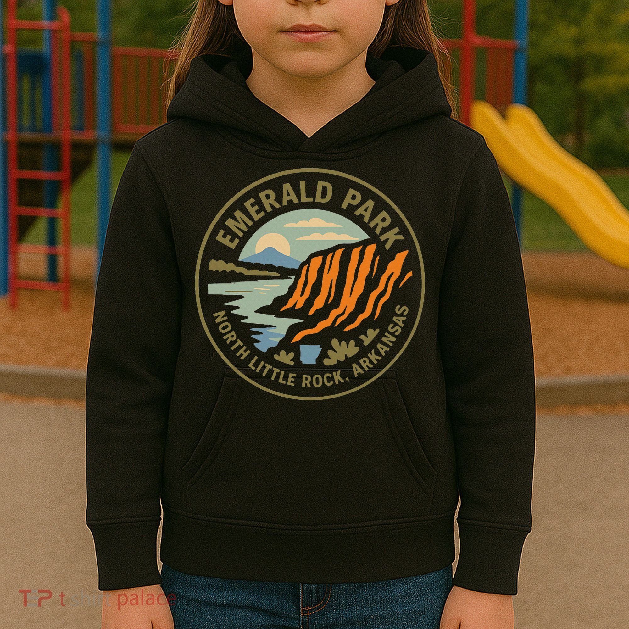 Emerald Park Cliffs North Little Rock Arkansas Kids Hoodie