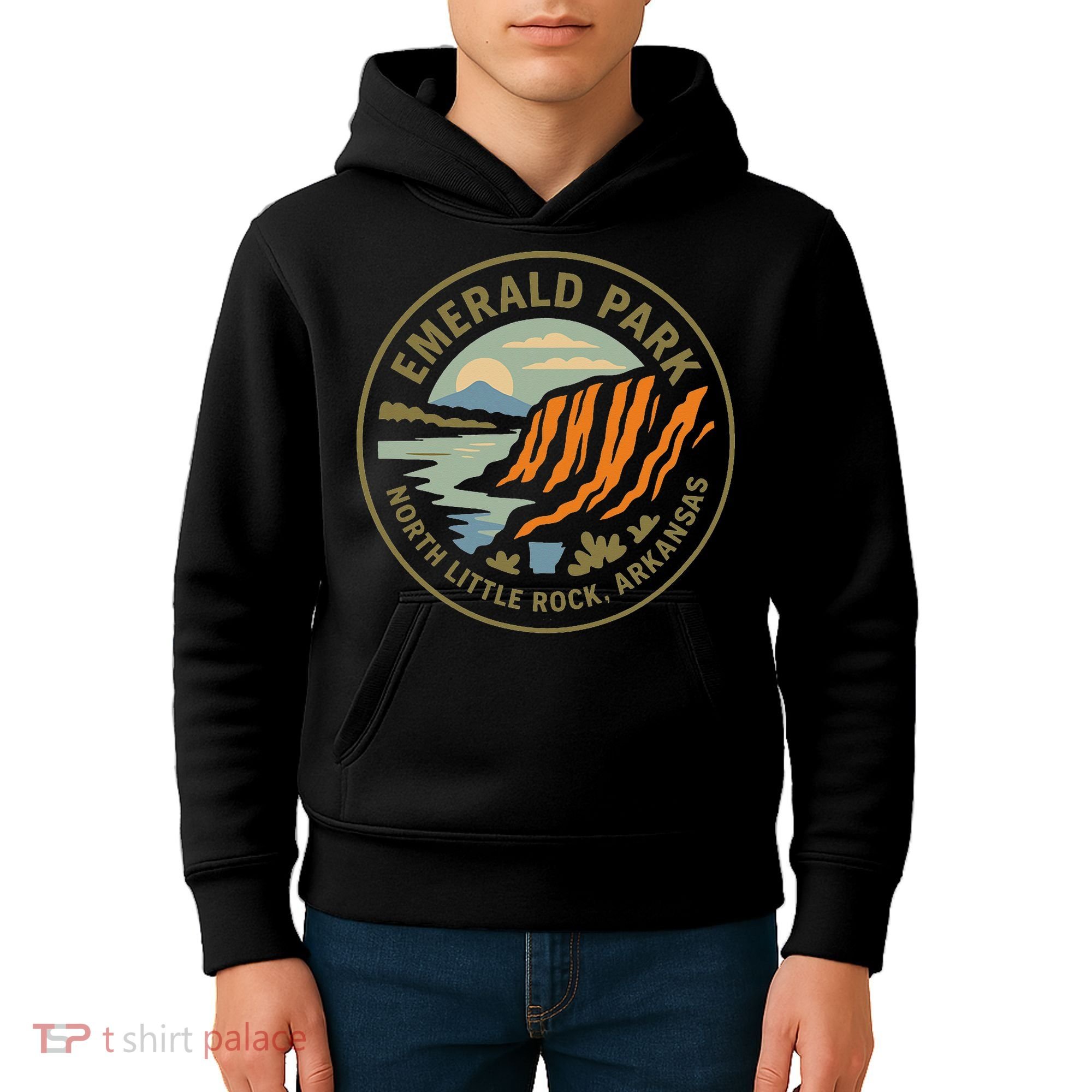 Emerald Park Cliffs North Little Rock Arkansas Kids Hoodie
