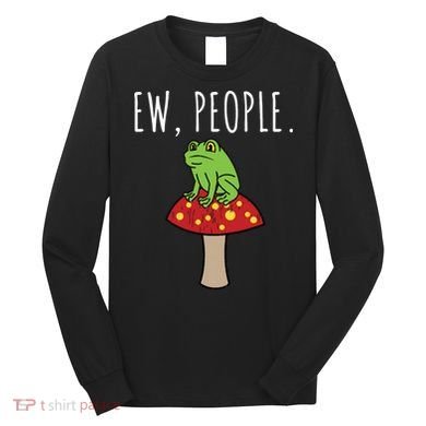 Ew People Cottagecore Frog Mushroom Long Sleeve Shirt