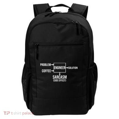 Engineer Problem Coffee Sarcasm Funny Engineering Gift Backpack