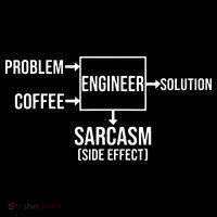 Engineer Problem Coffee Sarcasm Funny Engineering Gift Ornament thumb 1