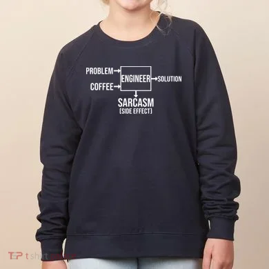 Engineer Problem Coffee Sarcasm Funny Engineering Gift Women's Sweatshirt