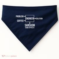 Engineer Problem Coffee Sarcasm Funny Engineering Gift USA-Made Doggie Bandana thumb 0