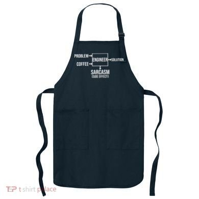 Engineer Problem Coffee Sarcasm Funny Engineering Gift Apron