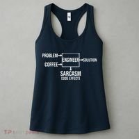 Engineer Problem Coffee Sarcasm Funny Engineering Gift Women's Tank Top thumb 3