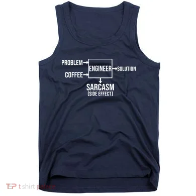Engineer Problem Coffee Sarcasm Funny Engineering Gift Tank Top