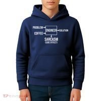 Engineer Problem Coffee Sarcasm Funny Engineering Gift Kids Hoodie thumb 4