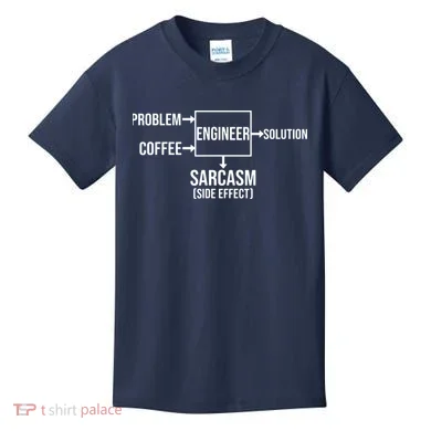 Engineer Problem Coffee Sarcasm Funny Engineering Gift Kids T-Shirt