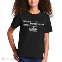 Engineer Problem Coffee Sarcasm Funny Engineering Gift Kids T-Shirt thumb 2