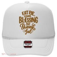 Eat Pie Count Blessing Be Thankful Thanksgiving Holiday Hat thumb 0