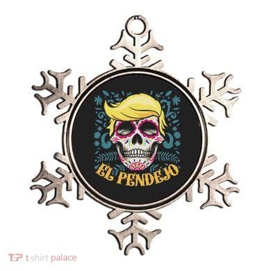 El Pendejo Dia De Los Muertos Sugar Skull Anti Trump Ornament