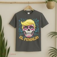 El Pendejo Dia De Los Muertos Sugar Skull Anti Trump T-Shirt thumb 2