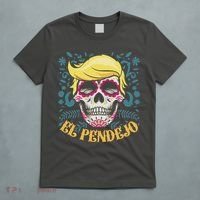 El Pendejo Dia De Los Muertos Sugar Skull Anti Trump T-Shirt thumb 5