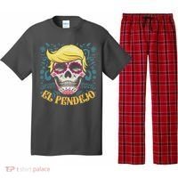El Pendejo Dia De Los Muertos Sugar Skull Anti Trump Pajama Set thumb 0