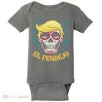 El Pendejo Dia De Los Muertos Sugar Skull Anti Trump Baby Bodysuit thumb 0