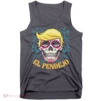 El Pendejo Dia De Los Muertos Sugar Skull Anti Trump Tank Top thumb 0