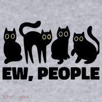 Ew People, Ew People Cat, Ewww Introvert Gifts Women's Sweatshirt thumb 2