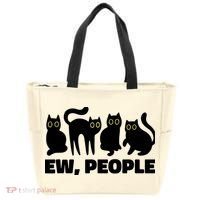 Ew People, Ew People Cat, Ewww Introvert Gifts Tote Bag thumb 0
