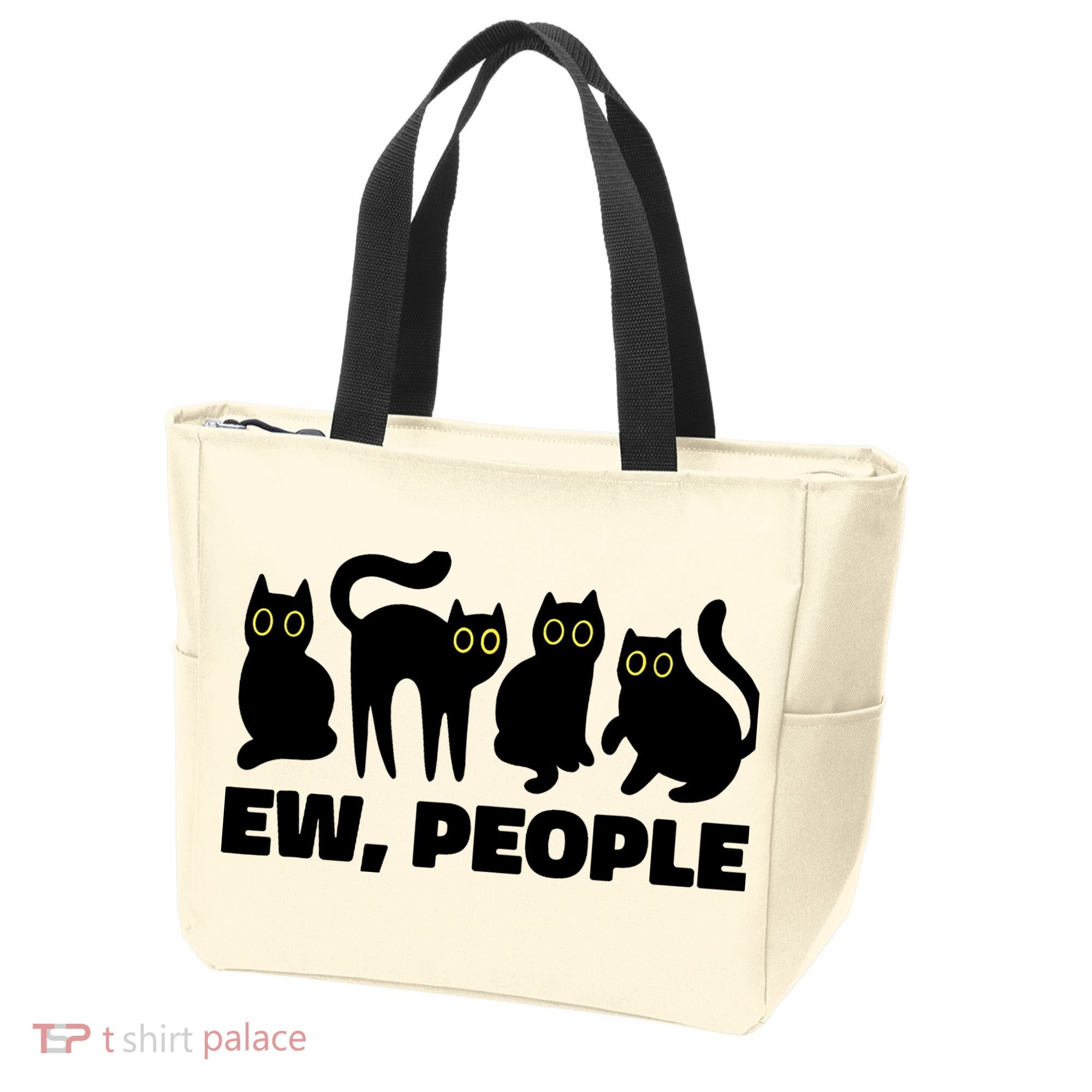 Ew People, Ew People Cat, Ewww Introvert Gifts Tote Bag
