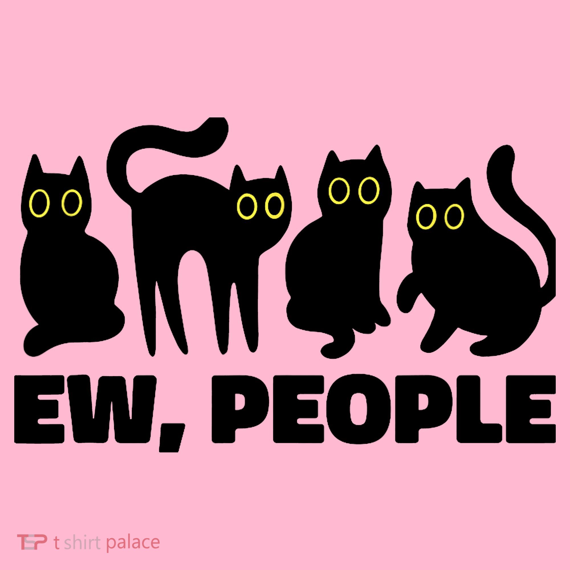 Ew People, Ew People Cat, Ewww Introvert Gifts Coaster