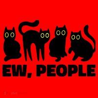 Ew People, Ew People Cat, Ewww Introvert Gifts Santa Hat thumb 1