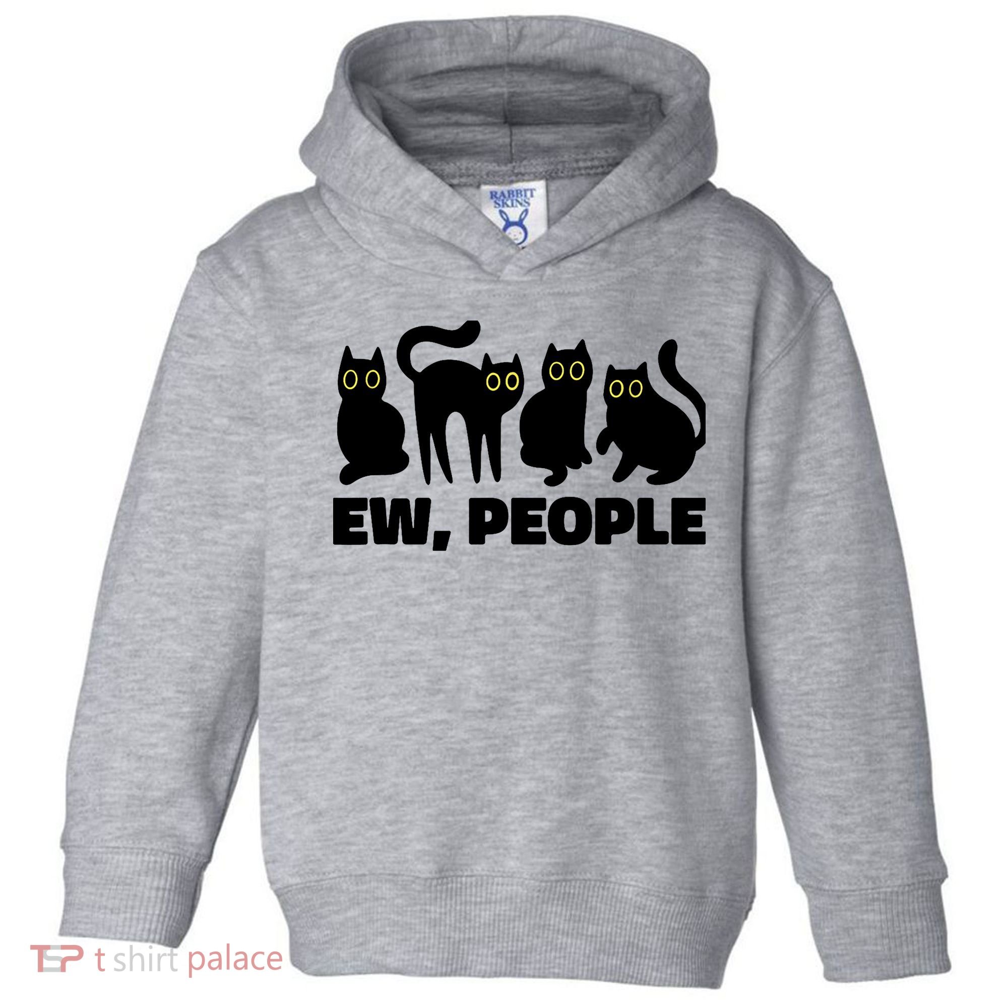Ew People, Ew People Cat, Ewww Introvert Gifts Toddler Hoodie