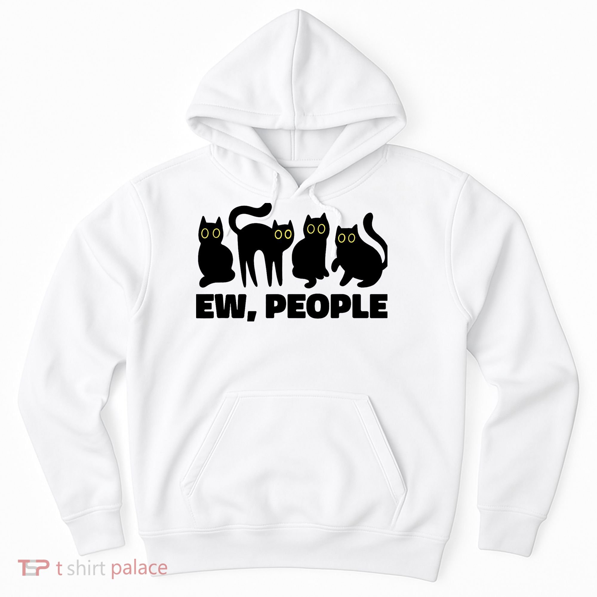 Ew People, Ew People Cat, Ewww Introvert Gifts Hoodie