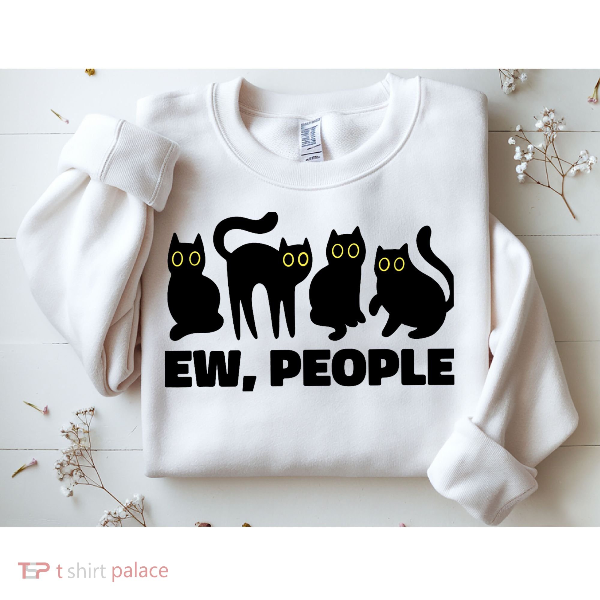 Ew People, Ew People Cat, Ewww Introvert Gifts Sweatshirt