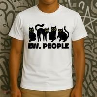 Ew People, Ew People Cat, Ewww Introvert Gifts T-Shirt thumb 3