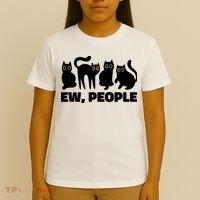 Ew People, Ew People Cat, Ewww Introvert Gifts T-Shirt thumb 4