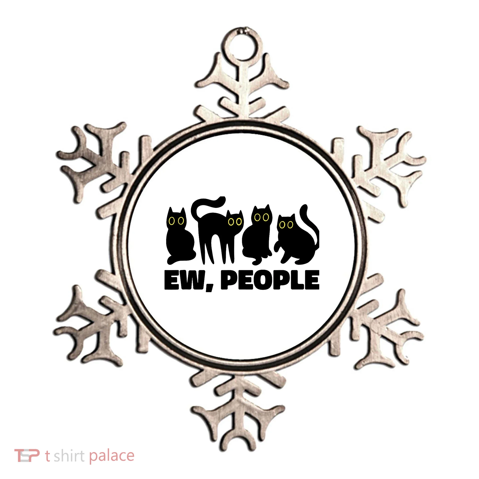 Ew People, Ew People Cat, Ewww Introvert Gifts Ornament