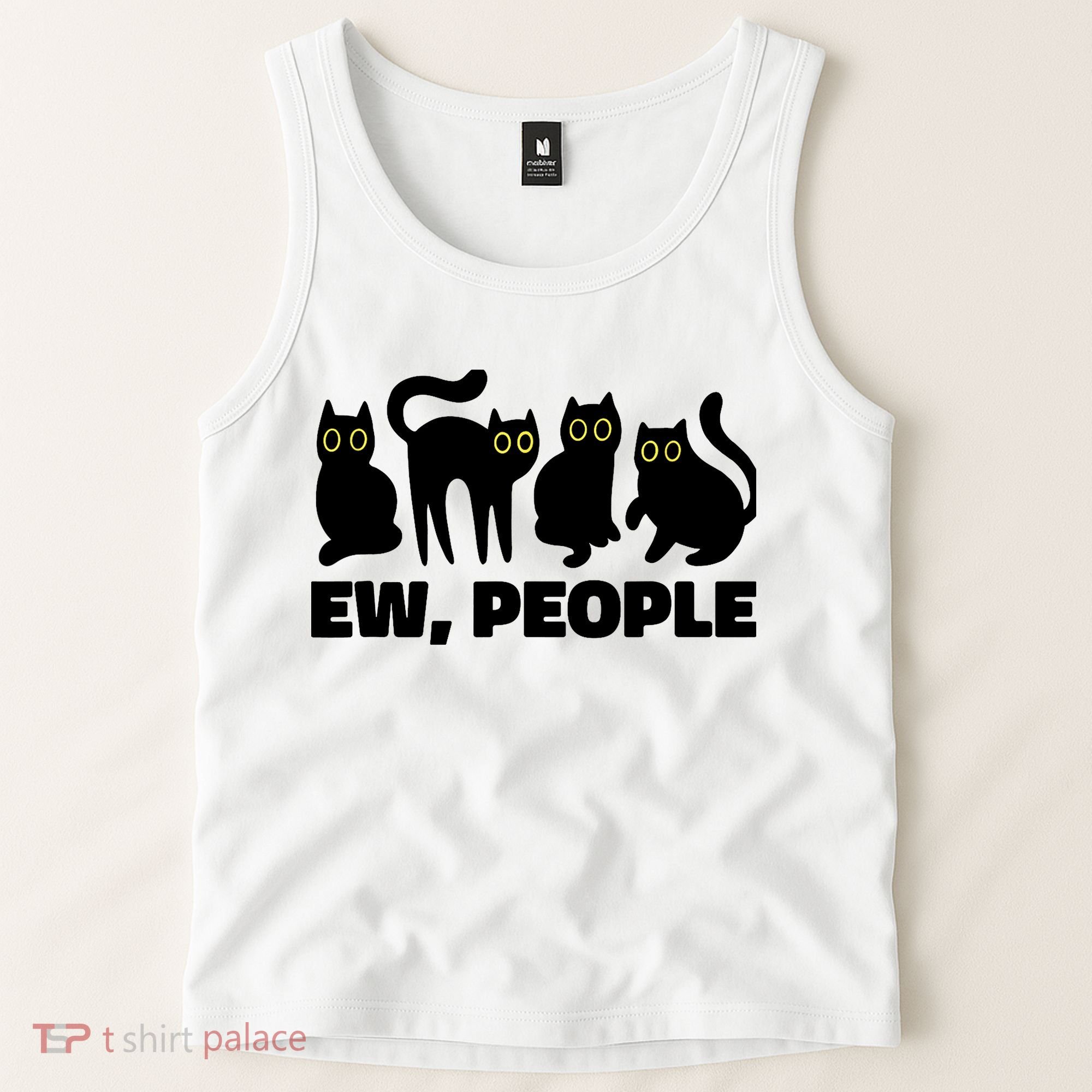 Ew People, Ew People Cat, Ewww Introvert Gifts Tank Top