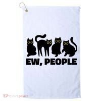 Ew People, Ew People Cat, Ewww Introvert Gifts Golf Towel thumb 0