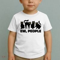 Ew People, Ew People Cat, Ewww Introvert Gifts Toddler T-Shirt thumb 2
