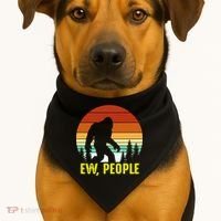 Ew People, Funny Bigfoot Introvert Antisocial Nature Hiking USA-Made Doggie Bandana thumb 1