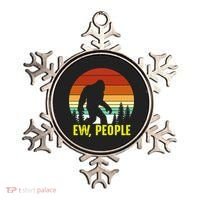 Ew People, Funny Bigfoot Introvert Antisocial Nature Hiking Ornament thumb 0