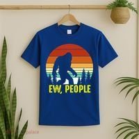 Ew People, Funny Bigfoot Introvert Antisocial Nature Hiking T-Shirt thumb 2