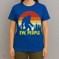 Ew People, Funny Bigfoot Introvert Antisocial Nature Hiking T-Shirt thumb 4