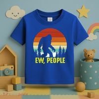 Ew People, Funny Bigfoot Introvert Antisocial Nature Hiking Toddler T-Shirt thumb 3