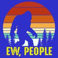 Ew People, Funny Bigfoot Introvert Antisocial Nature Hiking Visor thumb 3