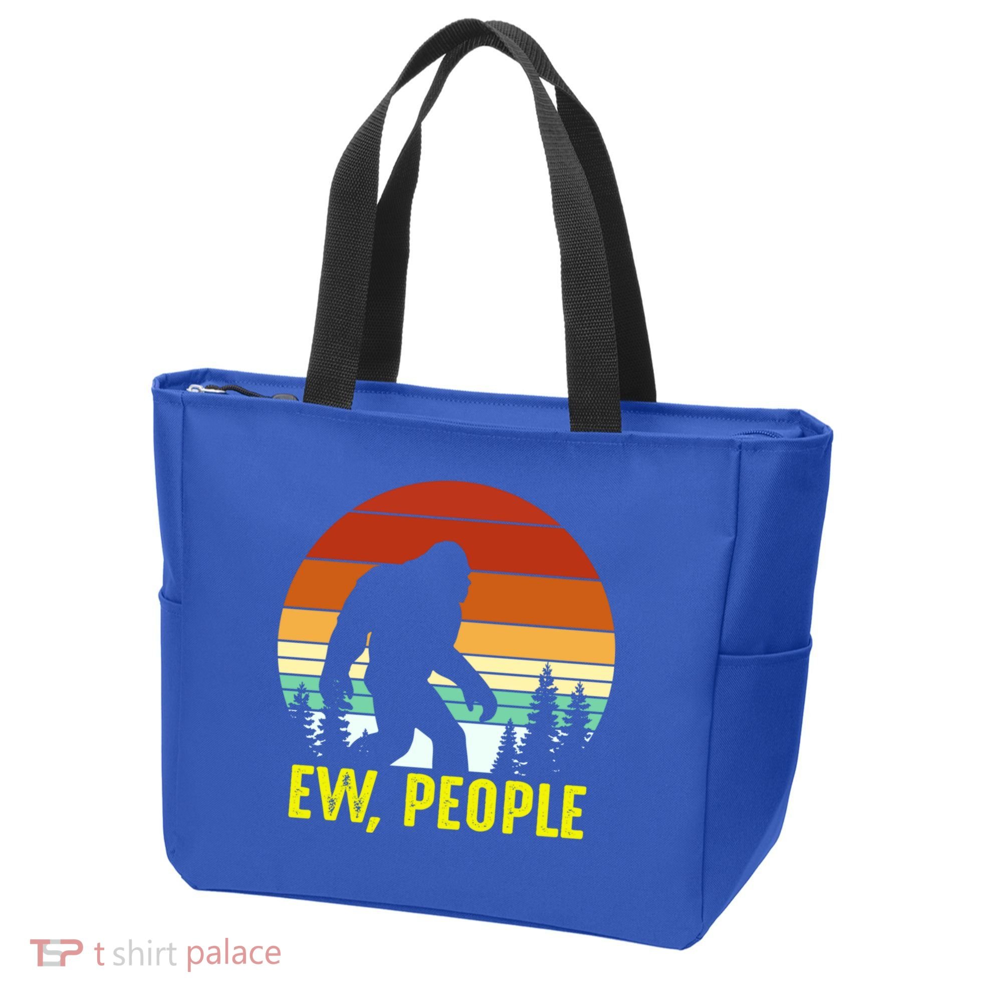Ew People, Funny Bigfoot Introvert Antisocial Nature Hiking Tote Bag