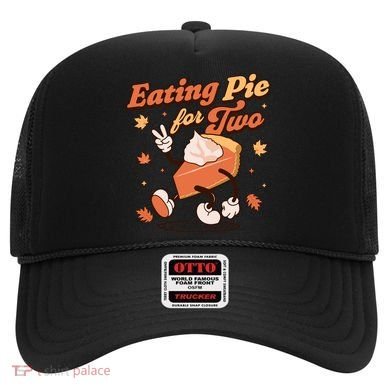 Eating Pie For Two Thanksgiving Pregnancy Announcet Funny Gift Hat