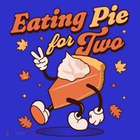 Eating Pie For Two Thanksgiving Pregnancy Announcet Funny Gift Long Sleeve Shirt thumb 2