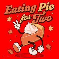 Eating Pie For Two Thanksgiving Pregnancy Announcet Funny Gift Santa Hat thumb 1