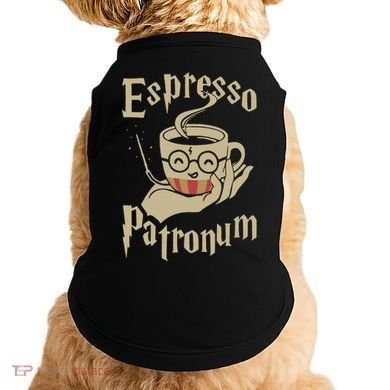 Espresso Patronum For Coffee Lovers Funny Wizard Doggie Tank