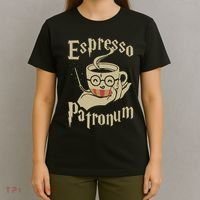 Espresso Patronum For Coffee Lovers Funny Wizard T-Shirt thumb 4