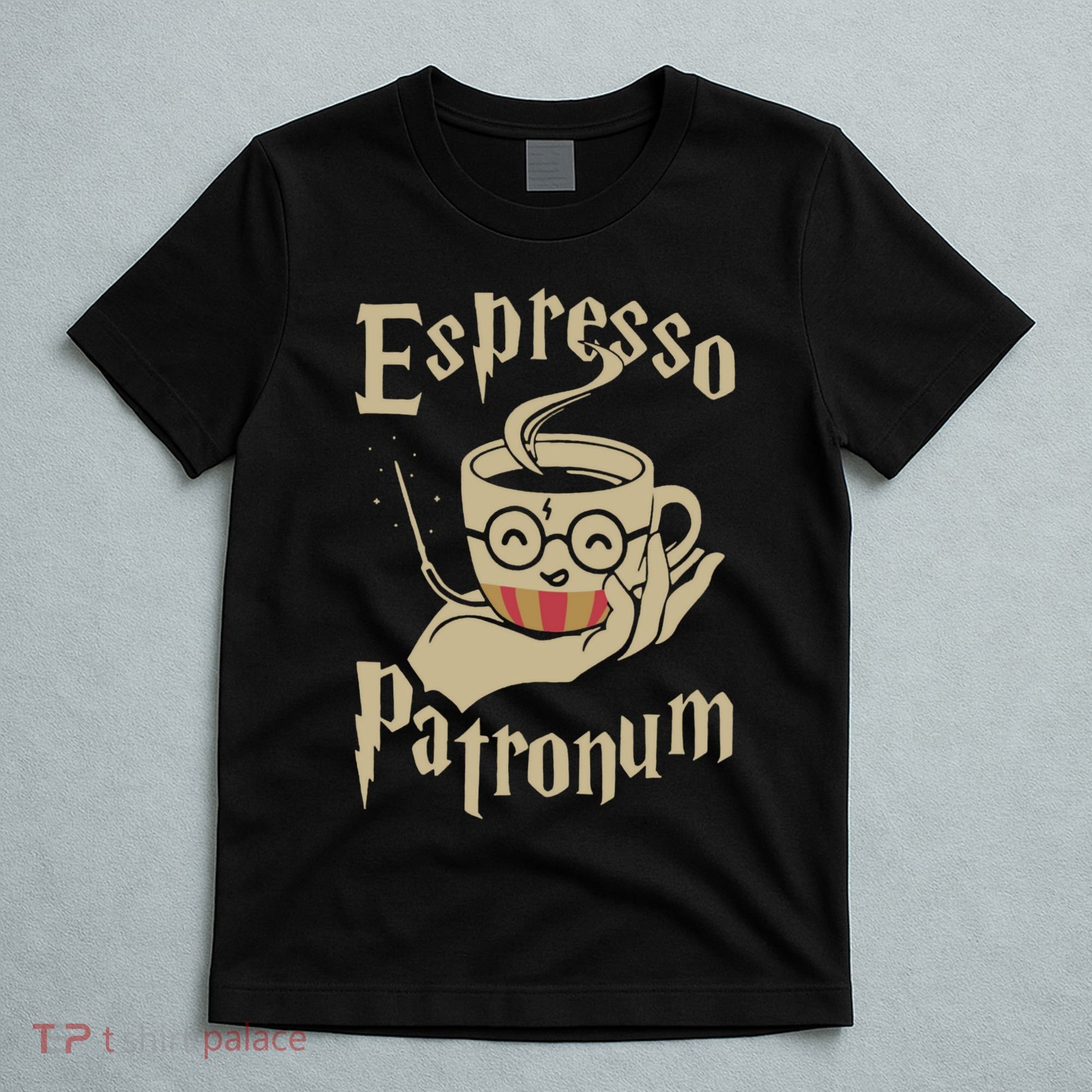 Espresso Patronum For Coffee Lovers Funny Wizard T-Shirt